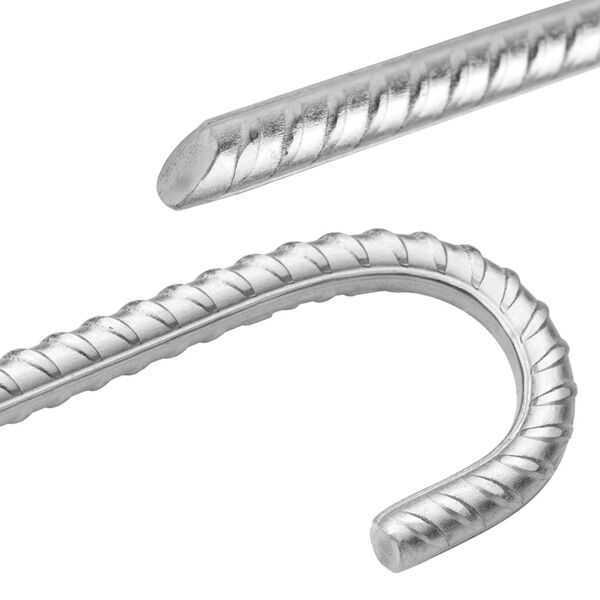 vidaXL Stanov&eacute; kol&iacute;ky 12 ks 41,5 cm &Oslash; 12 mm pozinkovan&aacute; ocel