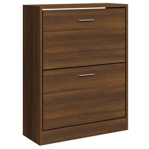 vidaXL Botn&iacute;k hněd&yacute; dub 63x24x81 cm kompozitn&iacute; dřevo