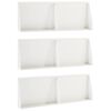 vidaXL Opěrn&aacute; zeď 6 ks 60 x 12 x 30 cm Ocel B&iacute;l&aacute;