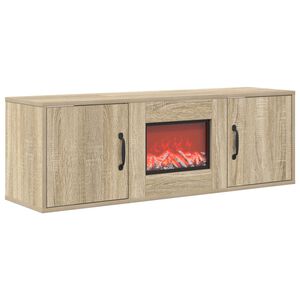 vidaXL Elektrick&yacute; krb Sonoma 110 x 30 x 36,5 cm Kompozitn&iacute; dřevo