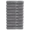 vidaXL Pr&eacute;miov&eacute; ručn&iacute;ky SOLUND 10 ks &scaron;ed&eacute; 100x200 cm 600 g/m&sup2;