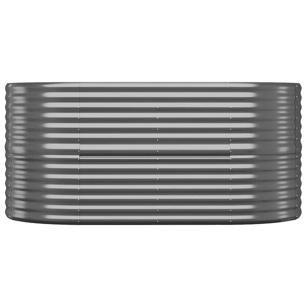 vidaXL Vyvýšený záhon pozinkovaná ocel 152x80x68 cm antracitový