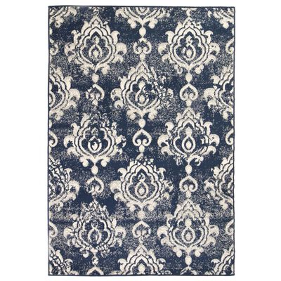 vidaXL Moderní koberec s kašmírovým vzorem 80 x 150 cm béžovo-modrý
