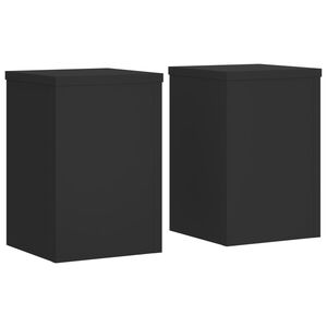 vidaXL Stojany na rostliny 2 ks čern&eacute; 20 x 20 x 30 cm kompozitn&iacute; dřevo