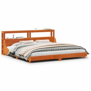 vidaXL Postel bez matrace voskově hněd&aacute; 200 x 200 cm masivn&iacute; borovice