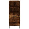 vidaXL Skř&iacute;ň highboard kouřov&yacute; dub 34,5 x 34 x 180 cm kompozitn&iacute; dřevo