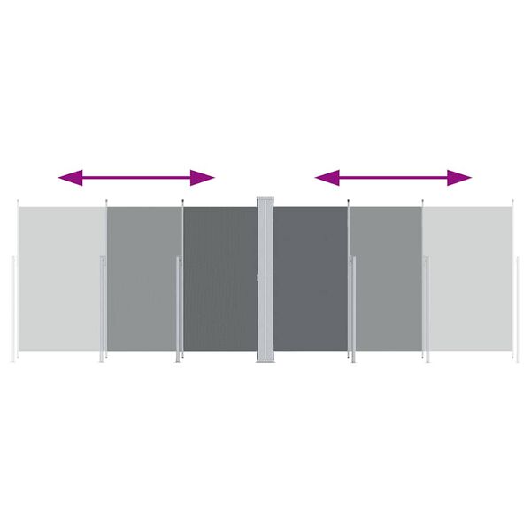 vidaXL Zatahovac&iacute; bočn&iacute; mark&yacute;za antracitov&aacute; 200 x 600 cm