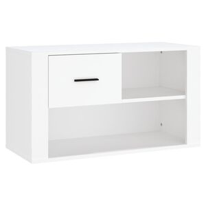 vidaXL Botn&iacute;k b&iacute;l&yacute; 80x35x45 cm kompozitn&iacute; dřevo