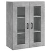 vidaXL Skř&iacute;ň highboard betonově &scaron;ed&aacute; 69,5x34x180 cm kompozitn&iacute; dřevo