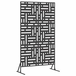 vidaXL Obrazovka pro soukrom&iacute; 100 x 50 x 180 cm Ocel Čern&aacute;