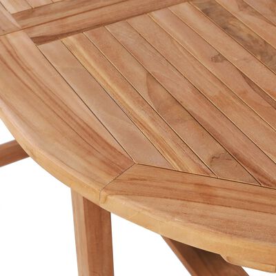 vidaXL Zahradní stůl (110–160) x 80 x 75 cm masivní teakové dřevo