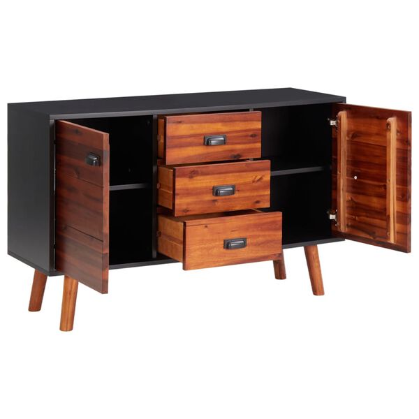 vidaXL Př&iacute;born&iacute;k 110 x 35 x 70 cm masivn&iacute; ak&aacute;ciov&eacute; dřevo a MDF