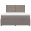 vidaXL Box spring postel s matrac&iacute; taupe 180x200 cm textil