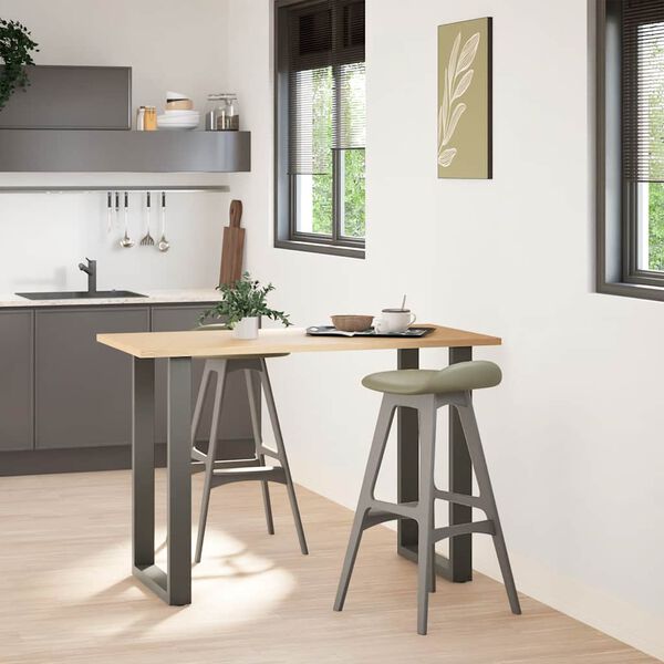 vidaXL Nohy barového stolu ve tvaru U 2 ks antracitové 60 x (90-91) cm ocelové