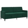 vidaXL Sofa s &uacute;ložn&yacute;m prostorem Tmavě zelen&aacute; 192 x 78 x 87 cm