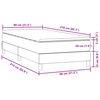 vidaXL Box spring postel s matrací tmavě zelená 80x210 cm samet