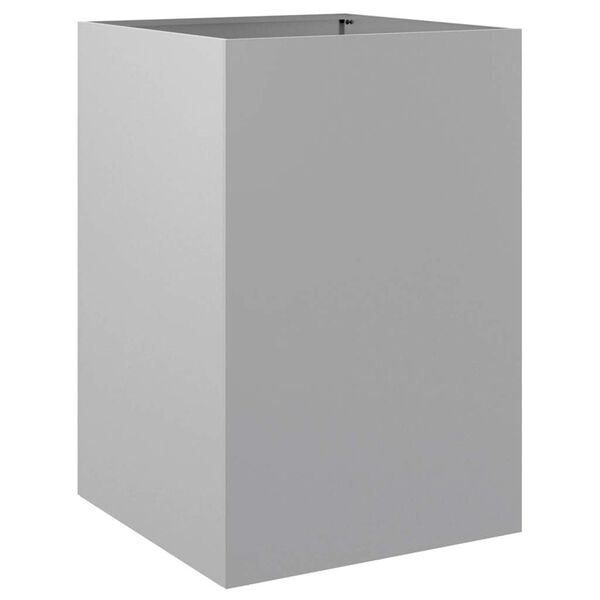 vidaXL Truhlík stříbrný 52 x 48 x 75 cm pozinkovaná ocel