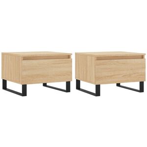 vidaXL Konferenčn&iacute; stolky 2 ks dub sonoma 50x46x35 cm kompozitn&iacute; dřevo