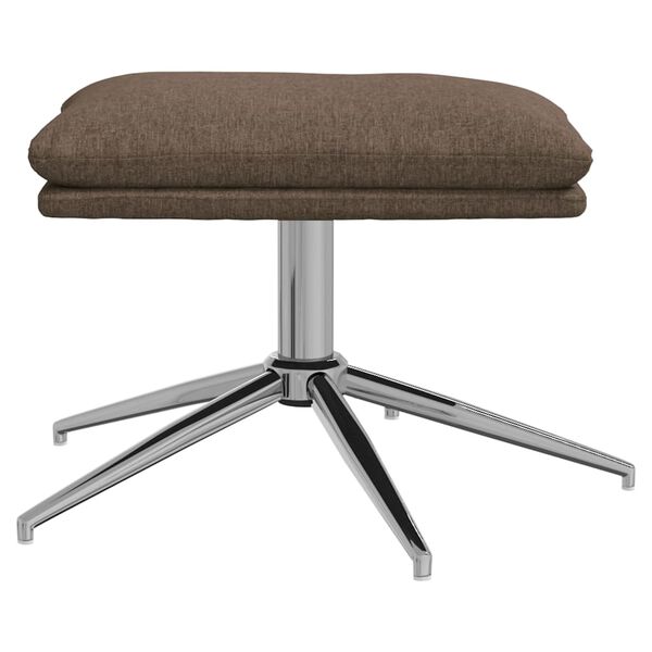 vidaXL Podnožka taupe 60x60x35 cm textil