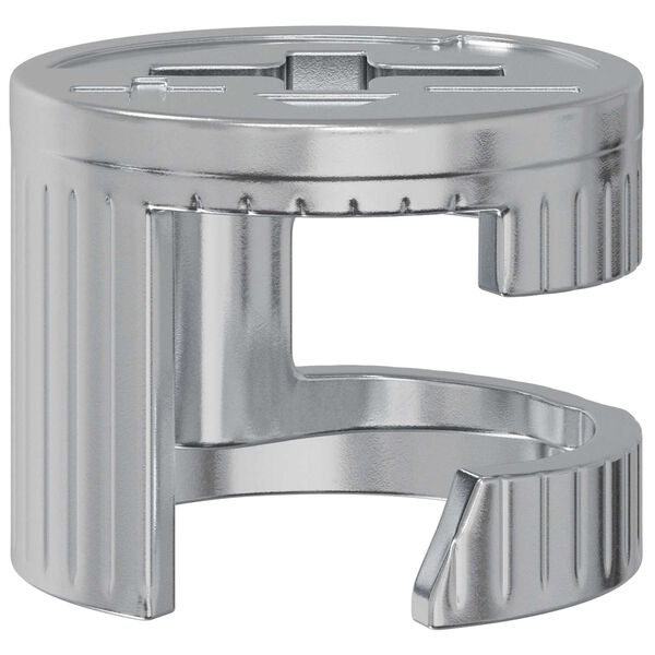 vidaXL Z&aacute;mkov&eacute; matice 2 pcs Stř&iacute;brn&aacute; 15 x 11,5 mm Ocel