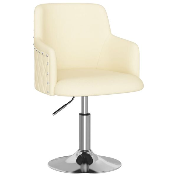 vidaXL J&iacute;deln&iacute; židle kr&eacute;mov&aacute; textil