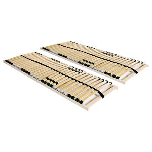 vidaXL Lamelov&eacute; ro&scaron;ty do postele 2 ks 28 lamel 7 z&oacute;n 80 x 200 cm