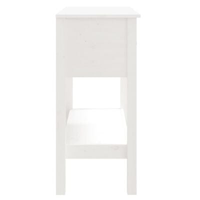 vidaXL Konzolový stolek bílý 75 x 35 x 75 cm masivní borové dřevo