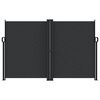 vidaXL Zatahovací boční markýza černá 160 x 600 cm