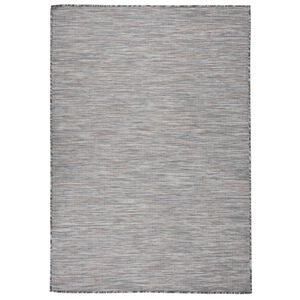 vidaXL Venkovn&iacute; hladce tkan&yacute; koberec 160x230 cm hněd&yacute; a modr&yacute;
