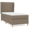 vidaXL Box spring postel s matrac&iacute; taupe 100 x 200 cm textil