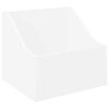 vidaXL Krabice na LP desky B&iacute;l&aacute; 37 x 33 x 32 cm Kompozitn&iacute; dřevo