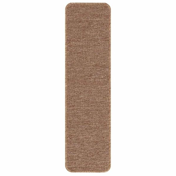 vidaXL Protiskluzov&eacute; podložky na schody 15 pcs Žlut&aacute; 75 x 20 cm PP