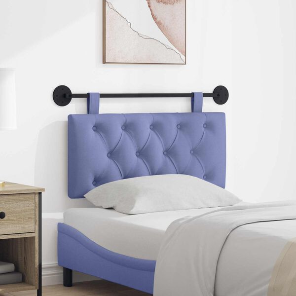 vidaXL Z&aacute;věsn&aacute; čeln&iacute; deska Modr&aacute; dž&iacute;novina 100 x 55 x 7 cm textil