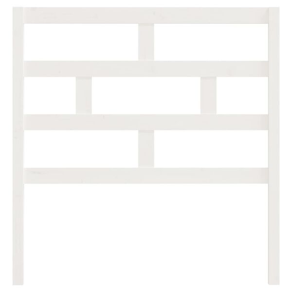 vidaXL Čelo postele bílé 96 x 4 x 100 cm masivní borovice