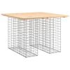 vidaXL Zahradn&iacute; stůl gabionov&yacute; design 100 x 102 x 72 cm masivn&iacute; borovice
