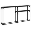 vidaXL Konsole Čern&yacute; dub 146 x 22.5 x 75 cm kompozitn&iacute; dřevo