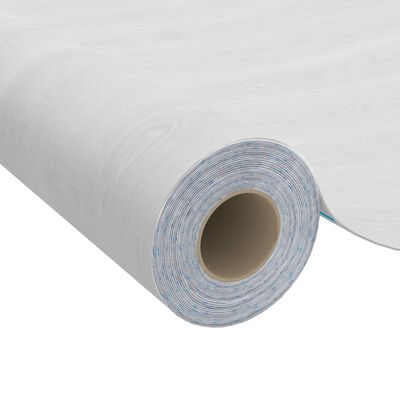 vidaXL Samolepící tapety na nábytek 2 ks bílé dřevo 500 x 90 cm PVC