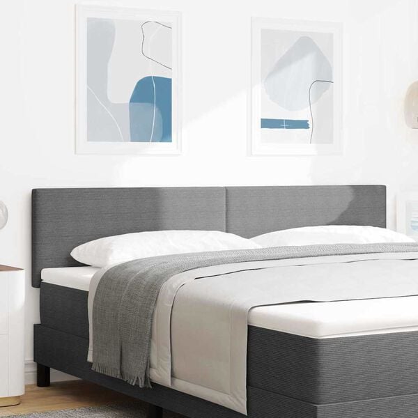 vidaXL LED hlavov&aacute; deska s čelo Světle &scaron;ed&aacute; 180 cm Polyester