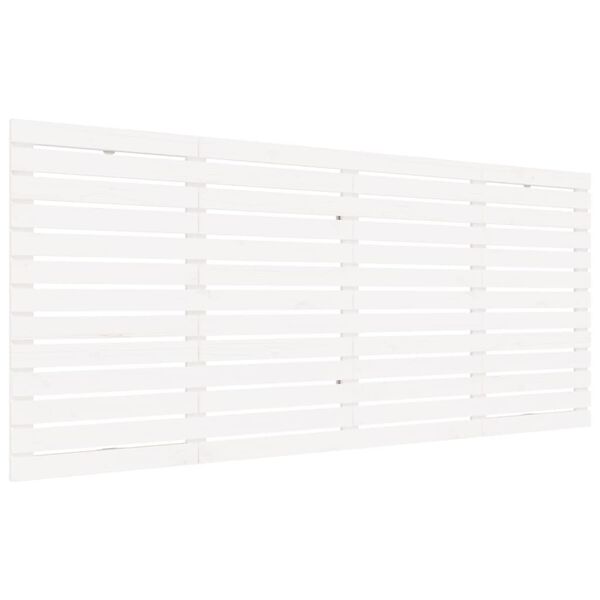 vidaXL N&aacute;stěnn&eacute; čelo postele b&iacute;l&eacute; 206x3x91,5 cm masivn&iacute; borov&eacute; dřevo