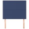 vidaXL Čelo postele modré 80x5x118/128 cm látkové