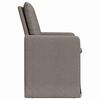 vidaXL J&iacute;deln&iacute; židle 2 pcs Taupe 57 x 67 x 98 cm textil