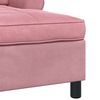 vidaXL Chaise Lounge s pol&scaron;t&aacute;řem Růžov&aacute; 91 x 157 x 91 cm samet