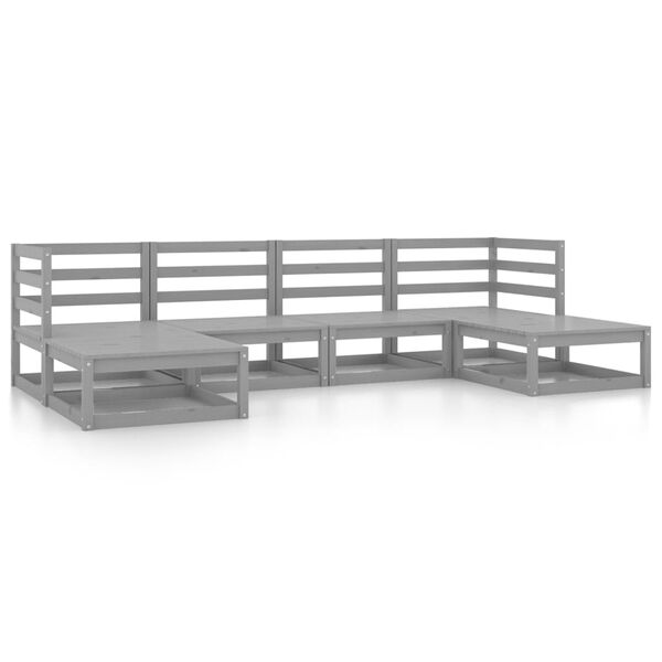 vidaXL 6d&iacute;ln&aacute; zahradn&iacute; sedac&iacute; souprava masivn&iacute; borovice