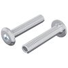 vidaXL Z&aacute;mkov&yacute; &scaron;roub Jednobarevn&yacute; 2 pcs Stř&iacute;brn&aacute; M6 x 30 mm Ocel