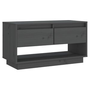vidaXL TV skř&iacute;ňka &scaron;ed&aacute; 74 x 34 x 40 cm masivn&iacute; borov&eacute; dřevo