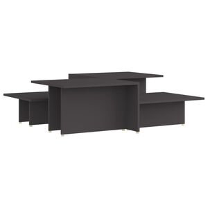 vidaXL Konferenčn&iacute; stolky 2 ks &scaron;ed&eacute; 111,5 x 50 x 33 cm dřevotř&iacute;ska