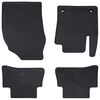 vidaXL Autokoberec 4 pcs Čern&aacute; vhodn&eacute; pro Toyota C-HR hybrid TPE