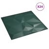 vidaXL N&aacute;stěnn&eacute; panely 24 pcs Zelen&aacute; 50 x 50 cm XPS pěna