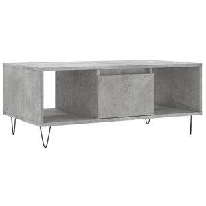 vidaXL Konferenčn&iacute; stolek betonově &scaron;ed&yacute; 90x50x36,5 cm kompozitn&iacute; dřevo