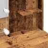 vidaXL Toaletní stolek s LED osvětlením old wood 96 x 40 x 142 cm